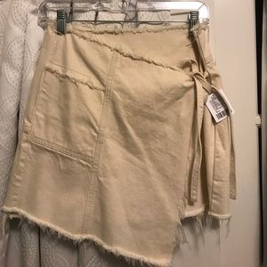Urban Outfitters off white denim skirt
